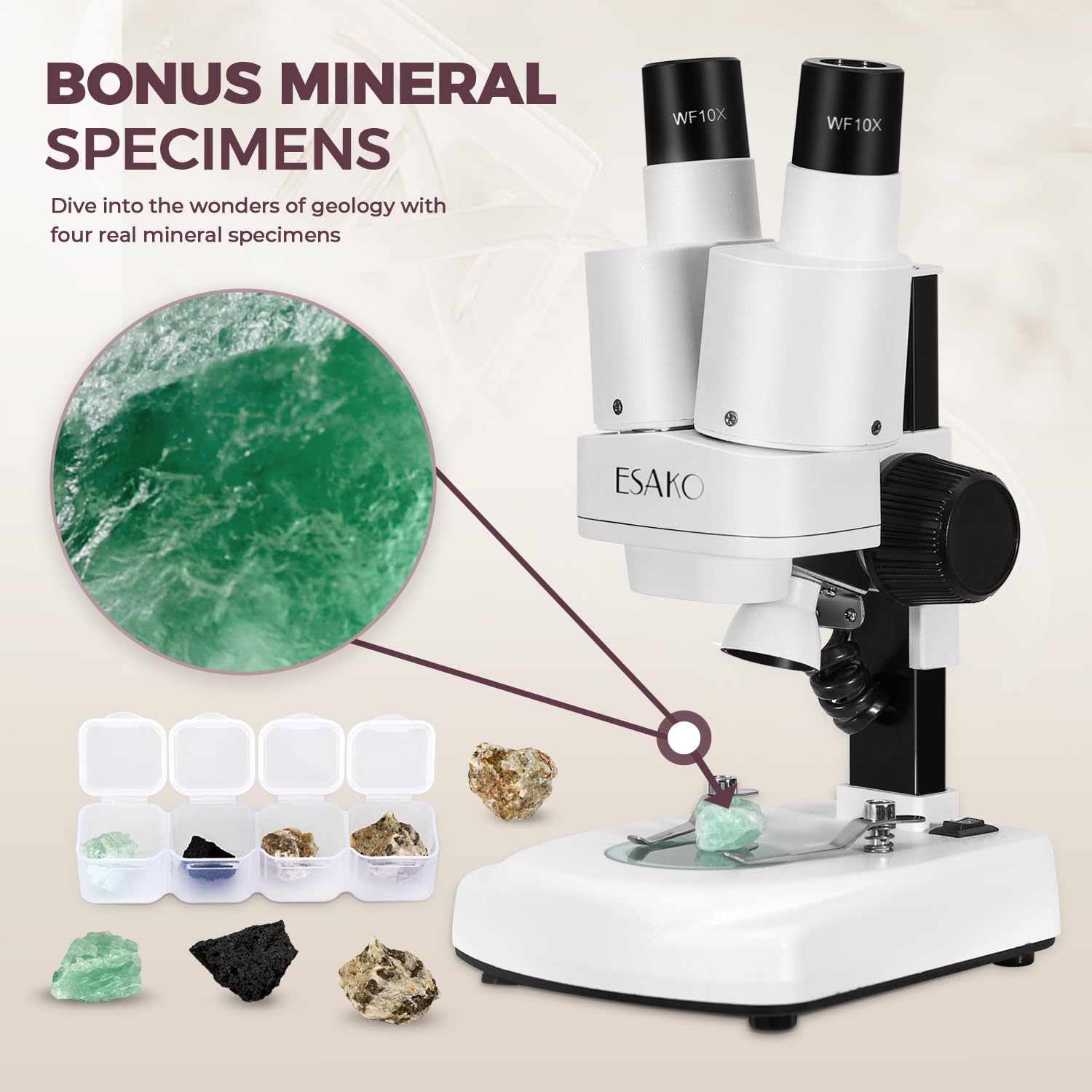 Labocosmetica NITIDO ENERGO SIDEROセット Amazon.com: ESAKO Dual LED Kids Microscope - 52+ Piece Science Kit